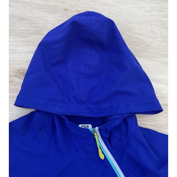 Fila Sport Jacket Running Quarter‎ Zip Pull Over Long Sleeve Women's Blue Large - Picture 3 of 7